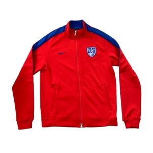 Nike Mens USA Soccer Team Zip Up M EUC